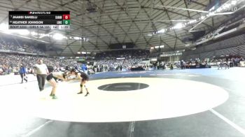 Girls 3A 105 lbs Champ. Round 2 - Jhansi Sakelli, Sammamish (Girls) vs Heather Johnson, Lincoln (Tacoma) (Girls)