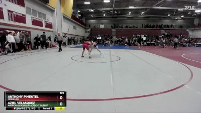 106 lbs Quarterfinal - ANTHONY PIMENTEL, Mogollon vs Aziel Velasquez, American Leadership Academy Gilbert