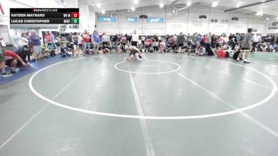 120 lbs Round Robin 2 - Kayden Maynard, WV Wild-HS vs Lucas Christopher, Northern Elite-HS