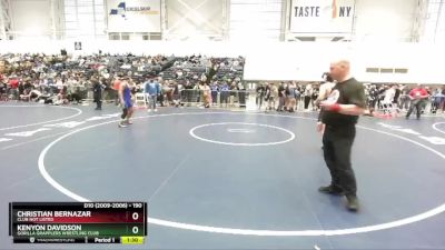 190 lbs Champ. Round 1 - Kenyon Davidson, Gorilla Grapplers Wrestling Club vs Christian Bernazar, Club Not Listed