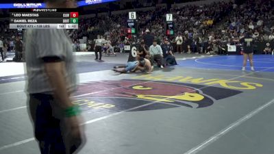 138 lbs Quarterfinal - Leo Maestas, Clovis North (CS) vs Daniel Reza, South (CS)