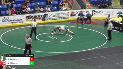 147 lbs Consi Of 16 #1 - Chase LaMotta, Great Valley vs Ethan Miller, Central Dauphin