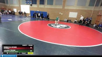 140lbs Cons. Round 4 - Rebecca Mcgee, Hillsboro vs Liliana Frank, Edmonds-Woodway (Girls)