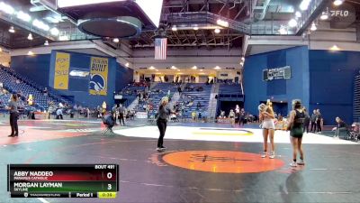 120 lbs Cons. Semi - Morgan Layman, Skyline vs Abby Naddeo, Paramus Catholic