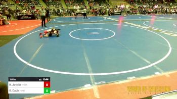 52 lbs Consi Of 8 #2 - Brady Jacobs, Michigan West vs Bo Davis, Honey Badgers Wrestling Club