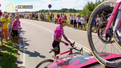 After Crash, Uran Is First GC Rider To Drop