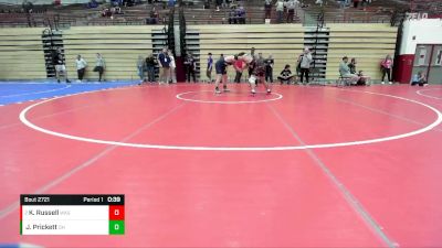 215 lbs Cons. Round 4 - Kingston Russell, Washington vs Jared Prickett, Oak Hill