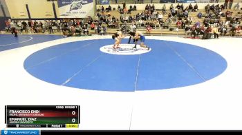 165 lbs Cons. Round 1 - Emanuel Diaz, Aurora Universtiy vs Francisco Endi, Pacific University (Oregon)