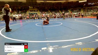 101 lbs Round Of 32 - Calan Manley, Team Grind House vs Andres 'Rambo' Lopez, WLV JR WRESTLING