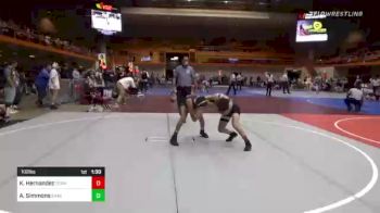 102 lbs Quarterfinal - Keyan Hernandez, Team Champs vs Aiden Simmons, Bakersfield Drillers
