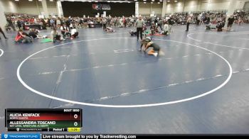 105 lbs Semifinal - Allessandra Toscano, NXT Level Wrestling Academy vs Alicia Kenfack, North Dakota