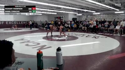 149 lbs 5th Place Match - Zachary Thompson, Concordia Moorhead vs Daniel Camacho, Iowa Lakes CC