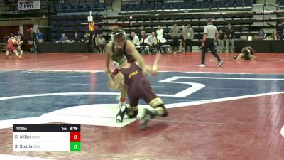 133 lbs Round Of 16 - Ryan Miller, Univ Of Pennsylvania vs Sean Spidle, Central Michigan