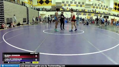 220 lbs Quarterfinal - Elisha Johnson, Indiana vs Carlos Gonzalez, Franklin Wrestling Club