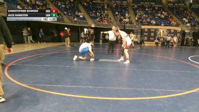 192 lbs Round Of 32 - Christopher Bowser, Greater Johnstown vs Jace Hamilton, Laurel
