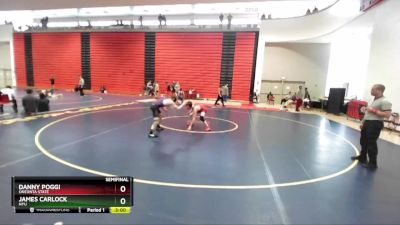 133 lbs Semifinal - James Carlock, NYU vs Danny Poggi, Oneonta State