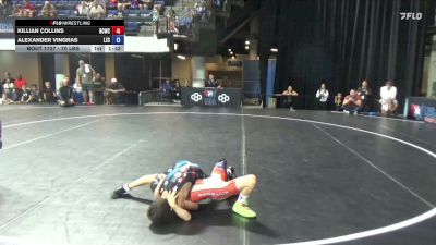 70 lbs Champ. Rd Of 16 - Killian Collins, Bear Cave Wrestling Club vs Alexander Vingras, Lake Zurich Cubs
