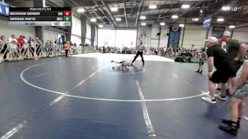 60 lbs Rr Rnd 1 - Beckham Gerber, Indiana Outlaws Red vs Grogan Ivatts, Micky's Minions White