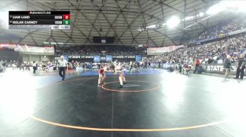 Boys 2A 150 lbs Champ. Round 1 - Liam Land, W. F. West vs Nolan Carney, Ridgefield