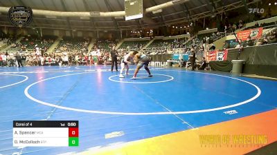 200 lbs Consi Of 4 - Asiyah Spencer, McAlester vs Devin McColloch, Tulsa Blue T Panthers
