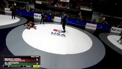 119 lbs Quarterfinal - Bradley Caygill, Daniel Cormier Wrestling Club vs Eli Archuleta, California