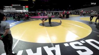 6A/5A Girls 130 Quarterfinal - Sadie Hall, North Medford Girls vs Amarie Medina, Hillsboro Girls