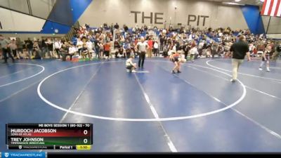 70 lbs Champ. Round 2 - Trey Johnson, Timpanogos Wrestling vs Murdoch Jacobson, Sons Of Atlas