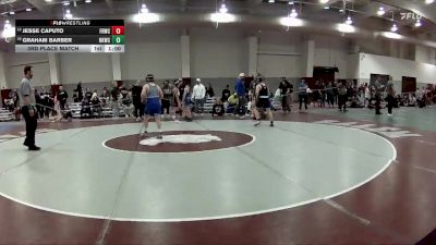 117 lbs 3rd Place Match - Jesse Caputo, Front Royal Wrestling Club vs Graham Barber, New Kent Wrestling Club