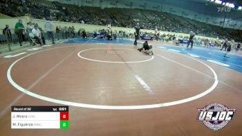 55 lbs Round Of 32 - Jaxton Myers, Cushing Tigers vs Mathew Figueroa, El Reno Wrestling Club