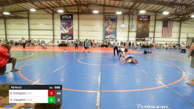 100 lbs Rr Rnd 2 - Sanchir Edington, Upstate Uprising Blue vs Hunter Caughlin, Team Bro Blue