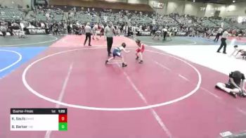 65 lbs Quarterfinal - Kegan Sauls, Damonte Ranch Mustangs vs Bo Barker, The Club