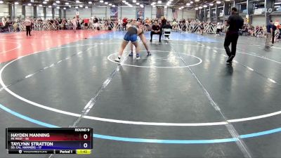 136 lbs Rd# 10- 12:45pm Saturday - Hayden Manning, PA WEST vs Taylynn Stratton, So. Cal. Hammers