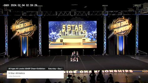 5 Star Athletics - Little Diamonds [2024 All Ages All Levels USASF Cheer-Exhibition Saturday - Day 1] 2024 Winner's Choice Championships - Ft. Lauderdale