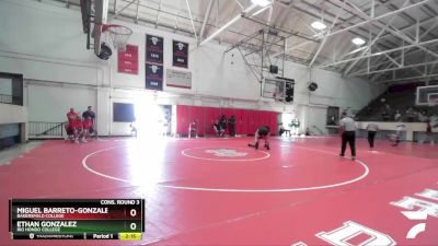 133 lbs Cons. Round 3 - Miguel Barreto-Gonzalez, Bakersfield College vs Ethan Gonzalez, Rio Hondo College