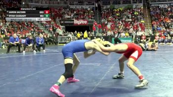 2A-113 lbs Cons. Round 3 - Jaron Jacobs, Greene County vs Ryan Cassady, West Liberty