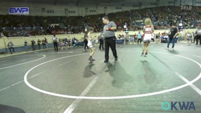 62 lbs Consi Of 8 #1 - Collins Mcclendon, Pirate Wrestling Club vs Averie Orth, Sperry Wrestling Club