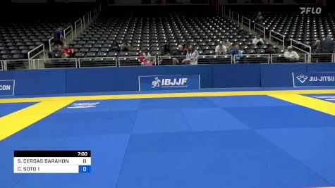 SHANTY CERDAS BARAHONA vs CHRISTOPHER SOTO 1 2022 Pan IBJJF Jiu-Jitsu No-Gi Championship