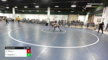 128 lbs Consi Of 16 #1 - Aaron Ellison, NC vs Cole Magditch, PA