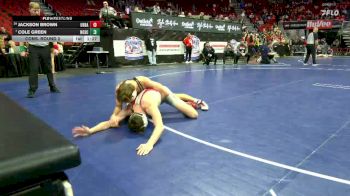 3A-157 lbs Cons. Round 2 - Cole Green, North Scott vs Jackson Brown, Urbandale