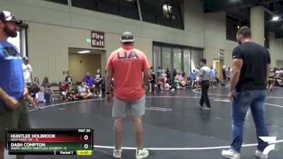 50 lbs Round 1 (16 Team) - Dash Compton, North Desoto Wrestling Academy vs Huntlee Holbrook, Gulf Coast WC