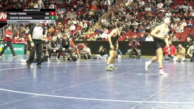 3A-144 lbs Semifinal - Justis Jesuroga, Southeast Polk vs Ryan Young, Indianola