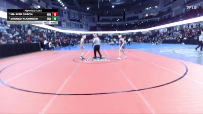 114 lbs Quarterfinal - Brooklyn Johnson, Eagle vs Maliyah Garcia, New Plymouth