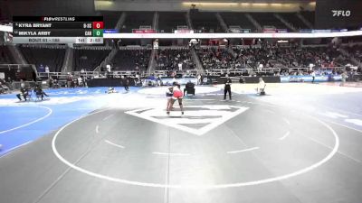 185 lbs Champ. Round 1 - Kyra Bryant, Binghamton - Seton CC-4 vs Mikyla Arby, Canandaigua-5