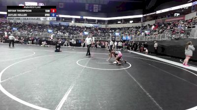 105.6-114.9 lbs Round Of 16 - Miyah Thompson, Team Of Hard Knox vs Jaylee Keller, Bpwc