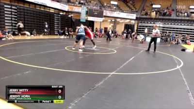 285 lbs Cons. Round 2 - Jeremy Horn, Otero Junior College vs Jerry Witty, Unattached