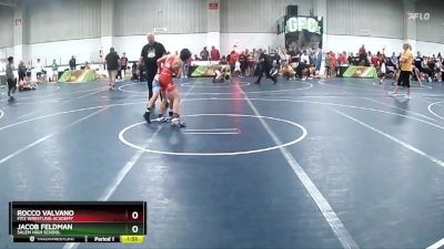 98 lbs Champ. Round 1 - Jacob Feldman, Salem High School vs Rocco Valvano, Fitz Wrestling Academy