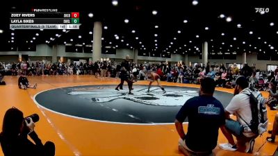 120 lbs Quarterfinals (8 Team) - Layla Sikes, Stars WC vs Zoey Rivers, Skull And Crossbones