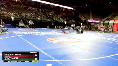 106 Class 1 lbs Champ. Round 1 - Nicholas Larsen, Gallatin vs Wyatt Sander, Lexington