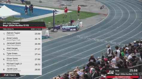 2026 AAU Junior Olympic Games - Youth Girls' 200m Hurdles, Prelims 1 - Age 14