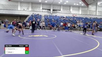 141 lbs Cons. Round 9 - Tony Wood, Jay County vs Xavier Carpentier, Grandville